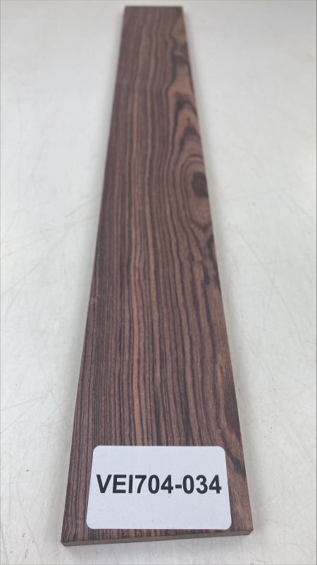 Fretboard Kingwood, 590x75x8mm,  Unique Piece #034